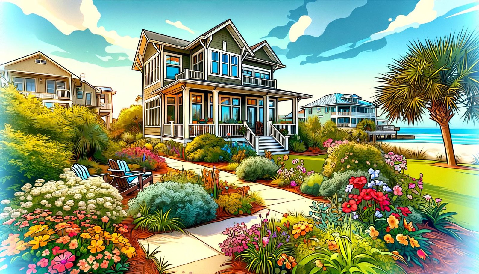 beautiful pest-free garden in New Smyrna Beach