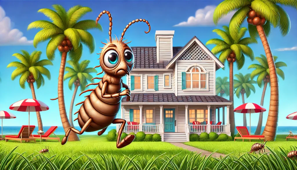 flea running away from New Smyrna Beach home after pest control