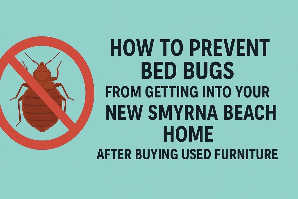 prevent bed bugs from getting into your New Smyrna Beach home after buying used furniture